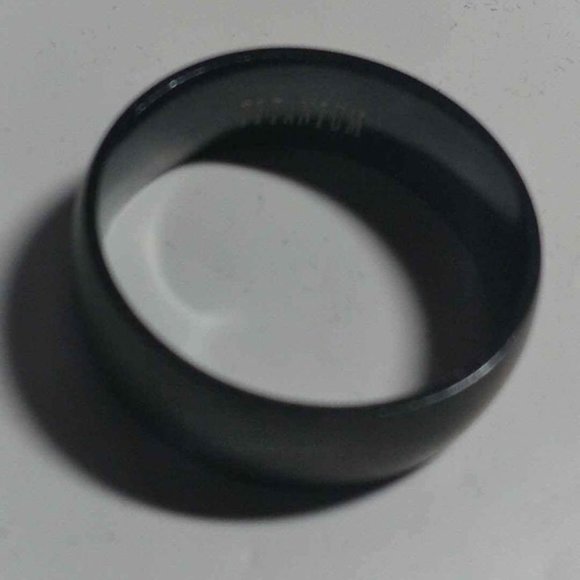 Men's Black Titanium Satin Finish Sports Ring Sz 12.5 - Picture 2 of 3